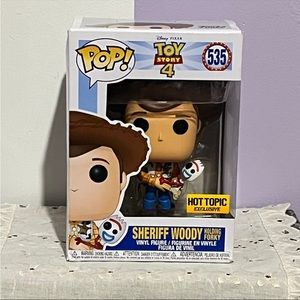 Funko Pop NIB Hot Topic Exclusive Disney Toy Story 4 Woody the Sheriff #535
